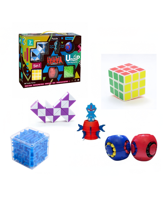 Set De Juguetes Rompecabezas 3d 5 En 1