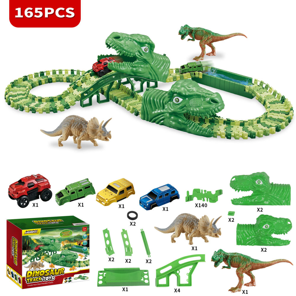 Pista Auto Dinosaurio Flexible