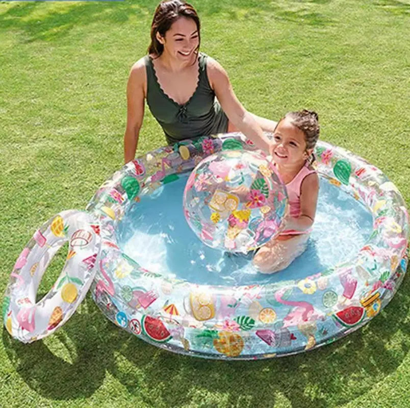 Piscina 3 anillos con Flotador y Pelota