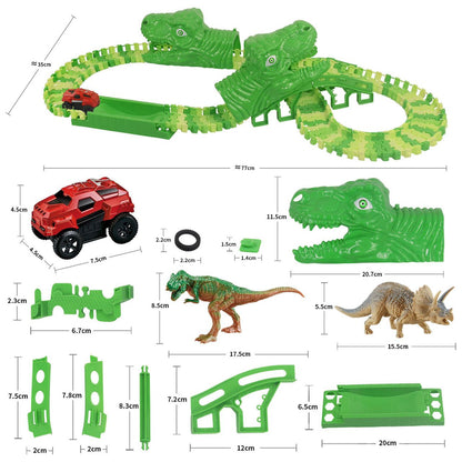 Pista Auto Dinosaurio Flexible