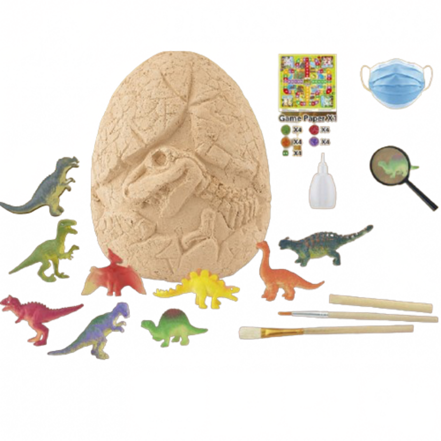 Juego Para Niños Huevo Jumbo Kit Para Excavar Dinosaurios