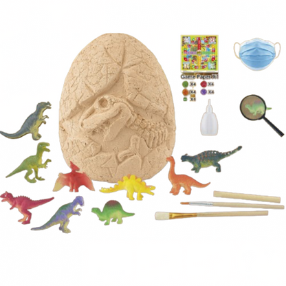 Juego Para Niños Huevo Jumbo Kit Para Excavar Dinosaurios