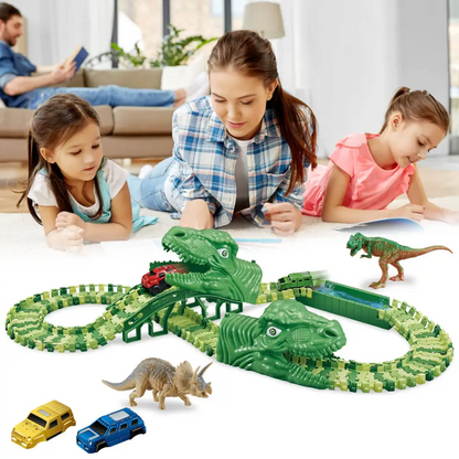 Pista Auto Dinosaurio Flexible