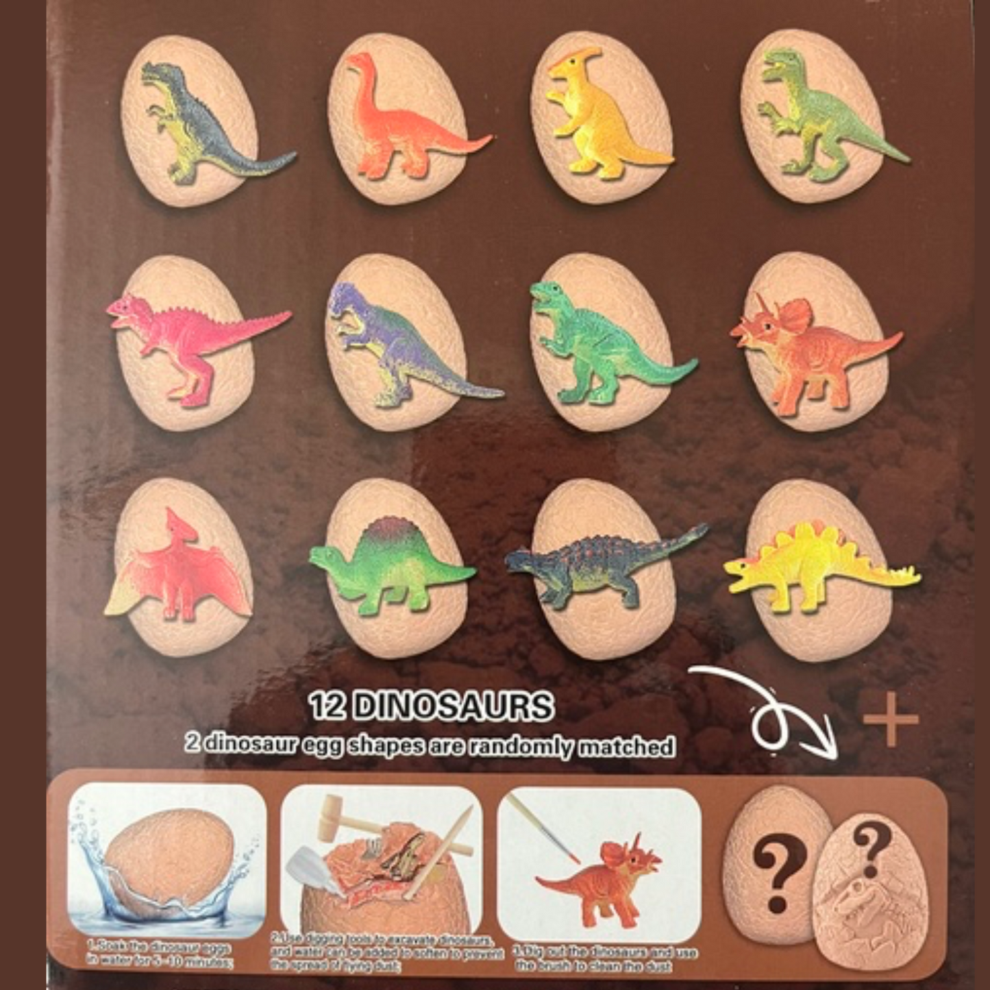 Juego Para Niños Huevo Jumbo Kit Para Excavar Dinosaurios