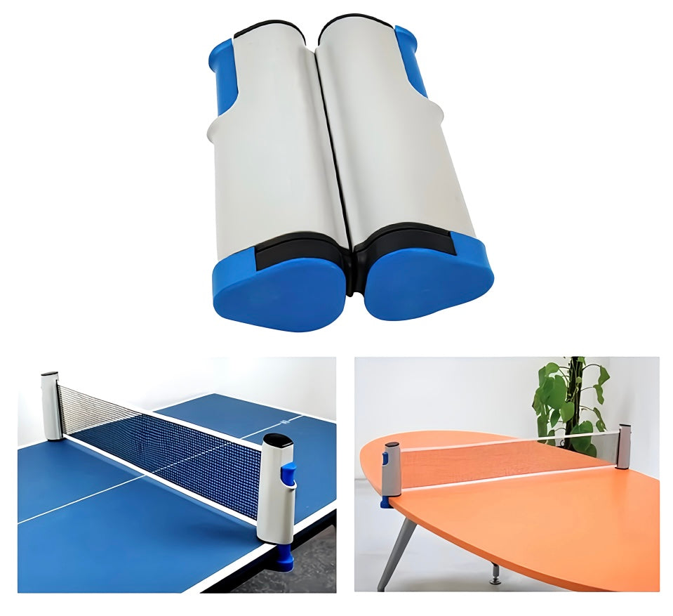 Set De Ping Pong 2 Paletas 3 Pelotas Y Red Extensible