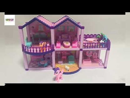 Casa de Muñecas Pony con Muebles